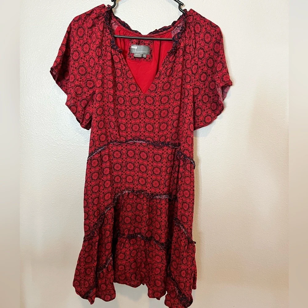 Anthropologie By Robin Tiered Dress M - Picture 3 of 7